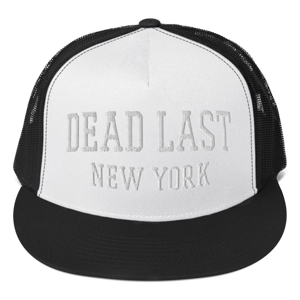 Dead Last NY Flat Brim Trucker Hat