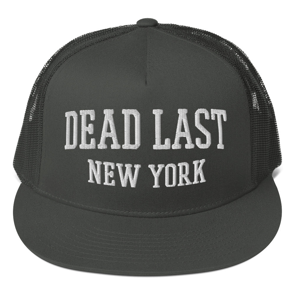 Dead Last NY Flat Brim Trucker Hat